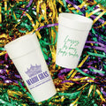 Mardi Gras Crown Foam Cups