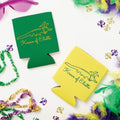 Mardi Gras Gator Custom Foam Can Coolers