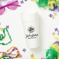 Mardi Gras Krewe Custom Foam Cups