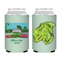 Masters Club House and Map Can Cooler- Masters