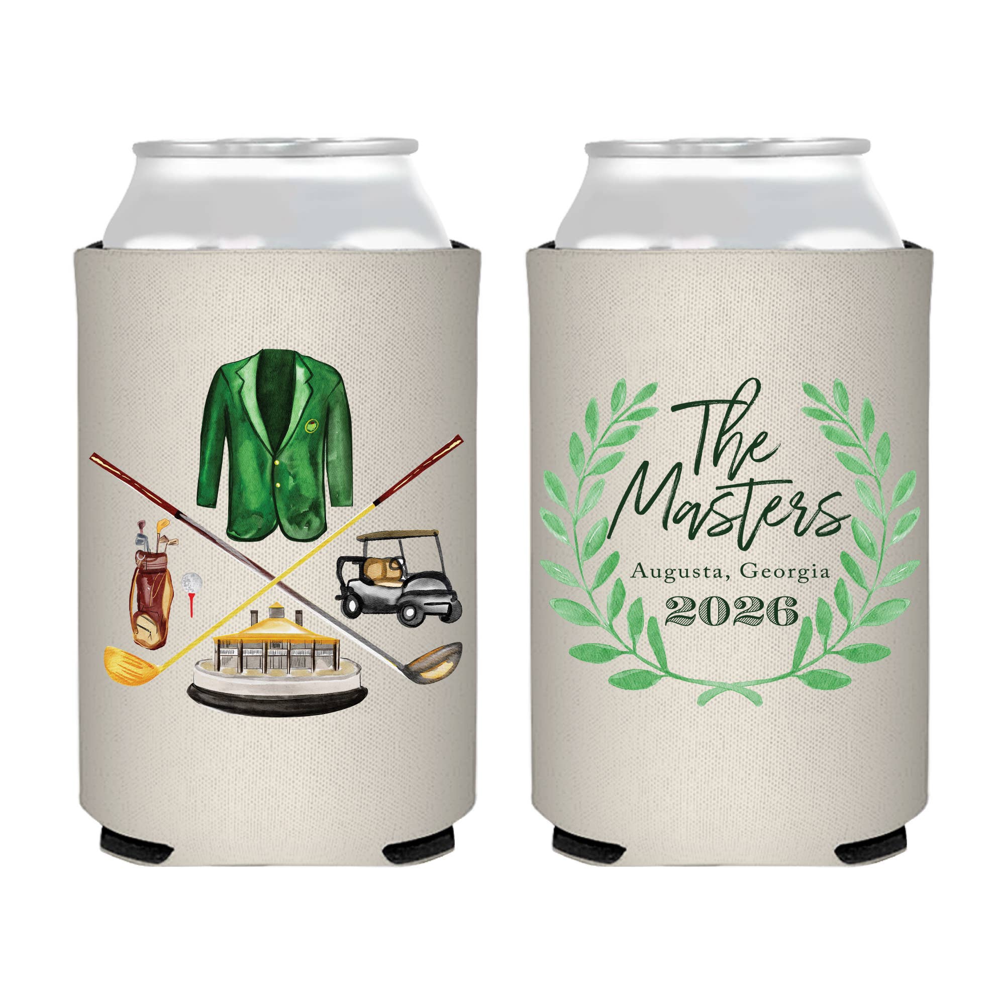 Masters Collage Can Cooler - Golf