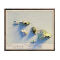 Maui 1961 Shaded Relief Map - No Frame