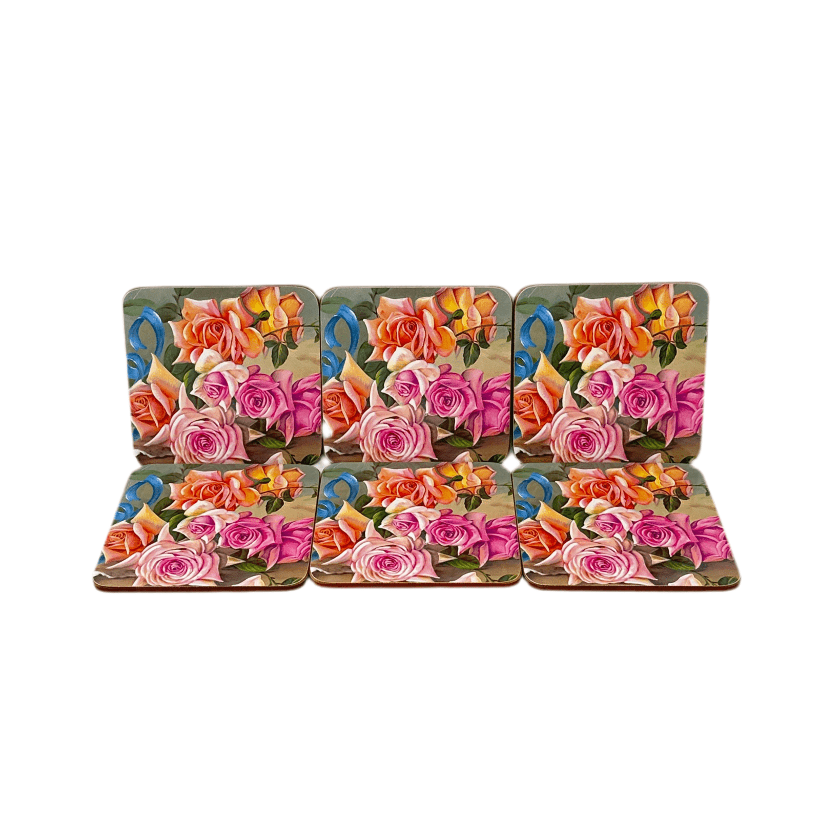Maxwell Williams Blue Ribbons Coasters Set of 6