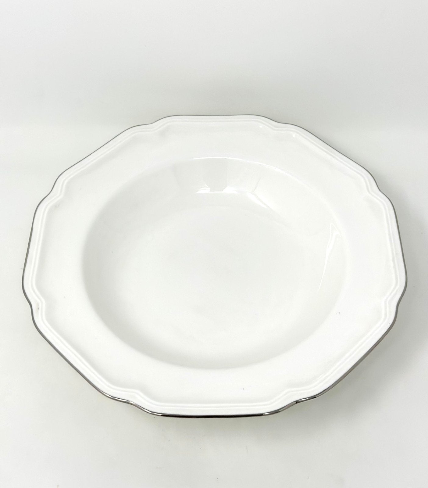MIKASA ANTIQUE PLATINUM RIM SOUP BOWL