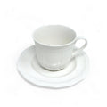 Mikasa Antique White Cup and Saucer Set