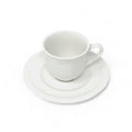 MIKASA ANTIQUE WHITE ESPRESSO CUP & SAUCER SET