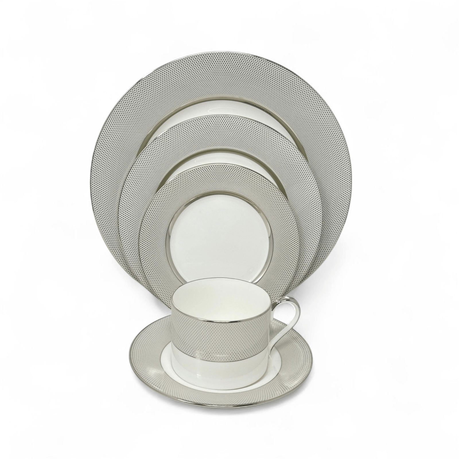 Mikasa Confetti Platinum - 5 Piece Place Setting