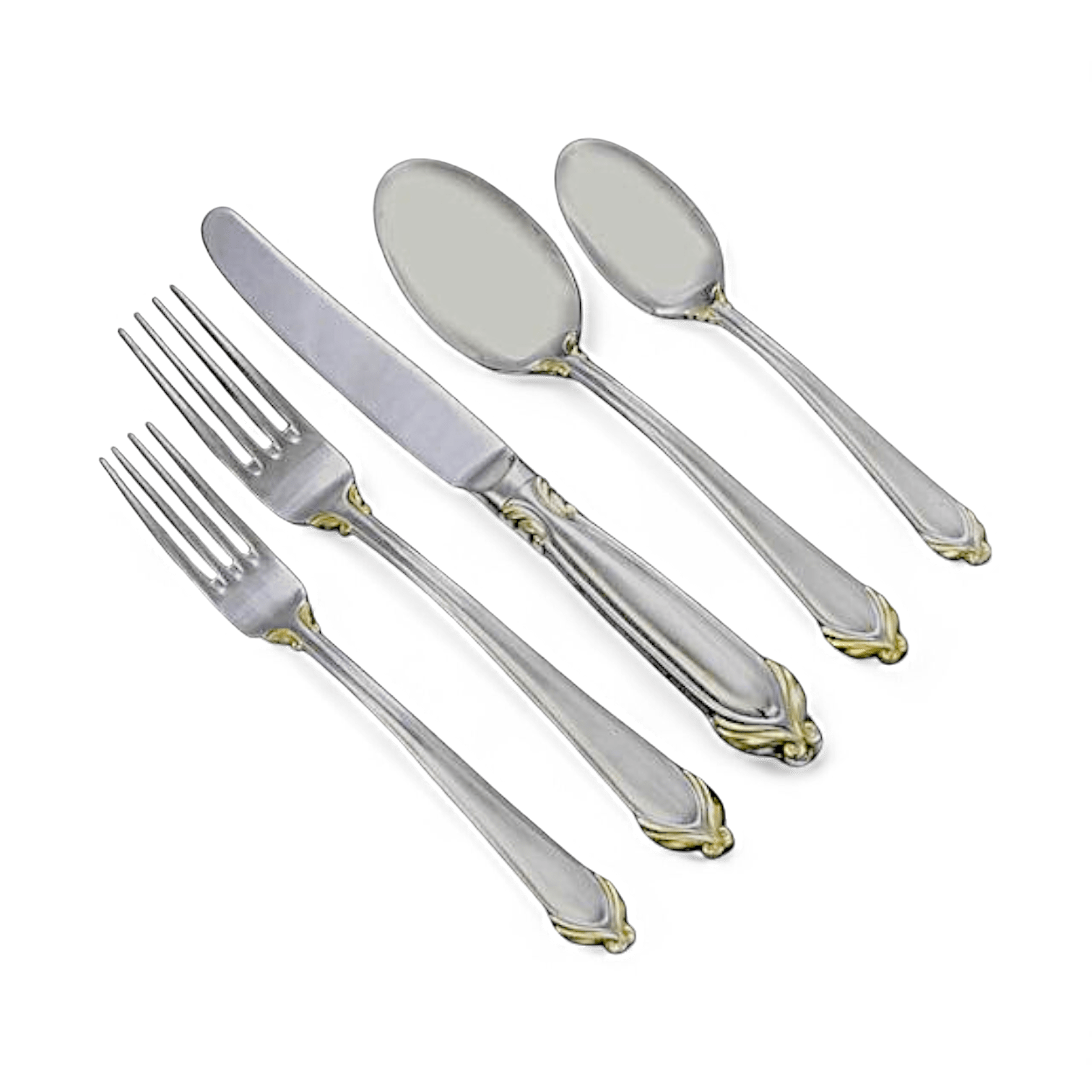 Mikasa Delacroix Gold Flatware - 5 Piece Place Setting