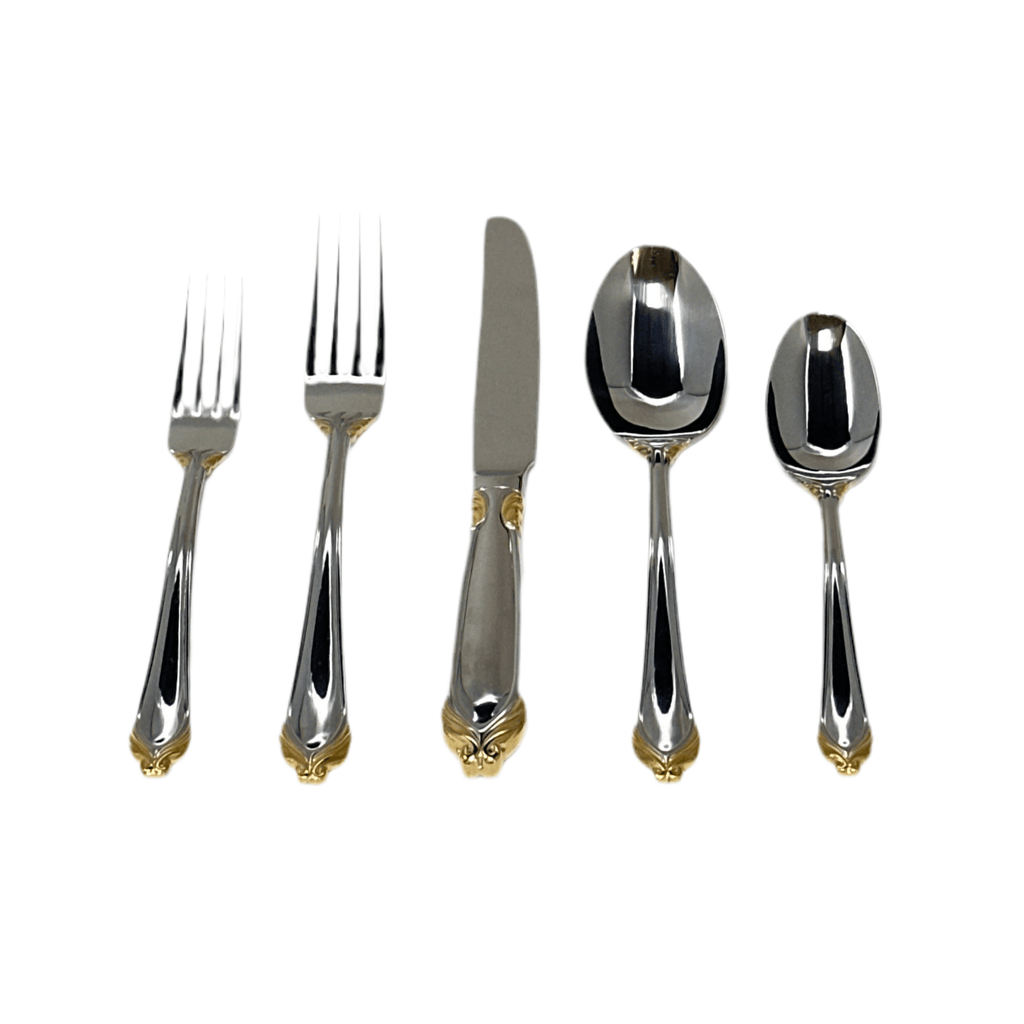 Mikasa Delacroix Gold Flatware - 5 Piece Place Setting