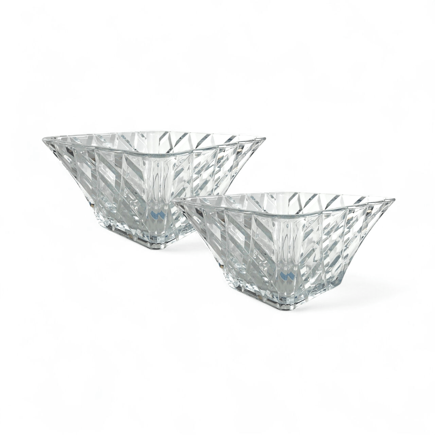 Mikasa Diamond Sparkle Votive Tealight Holder - Set of 2