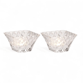 Mikasa Diamond Sparkle Votive Tealight Holder - Set of 2