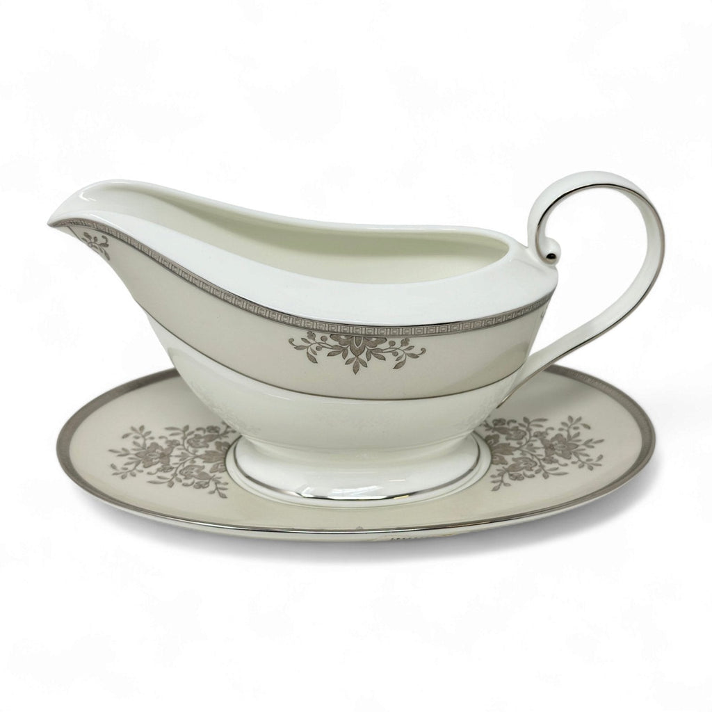 Mikasa Floral Elegance Platinum Gravy with Stand