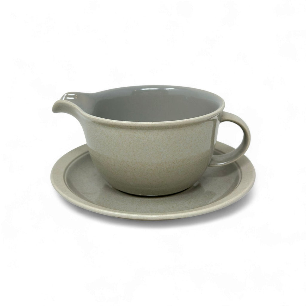 Mikasa New Port Mist Gravy Boat  with Stand