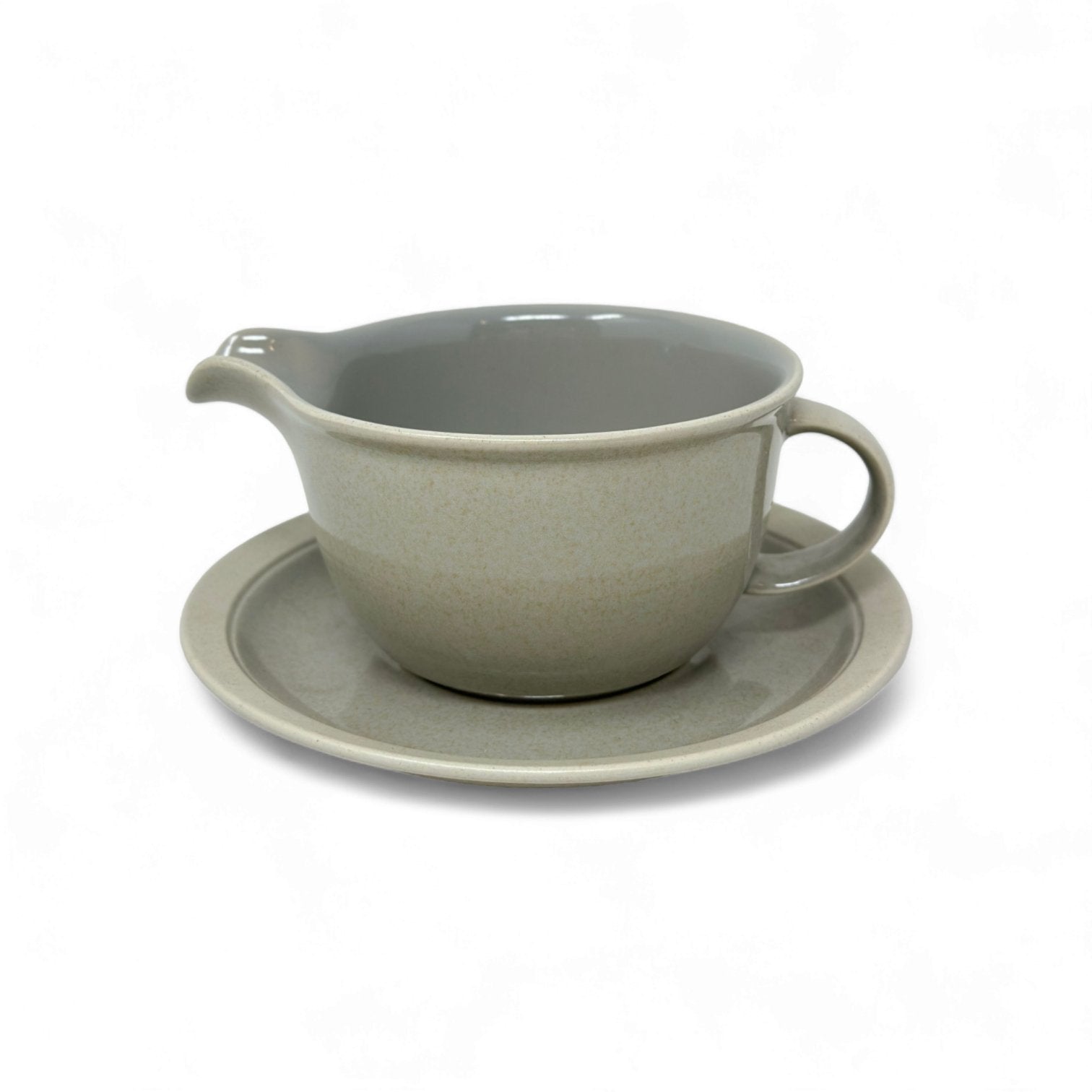 Mikasa New Port Mist Gravy Boat  with Stand