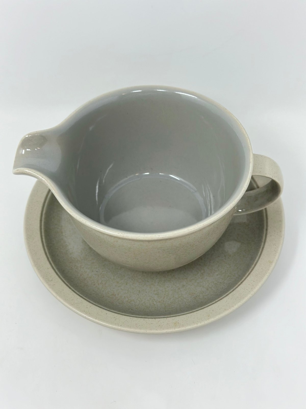 Mikasa New Port Mist Gravy Boat  with Stand