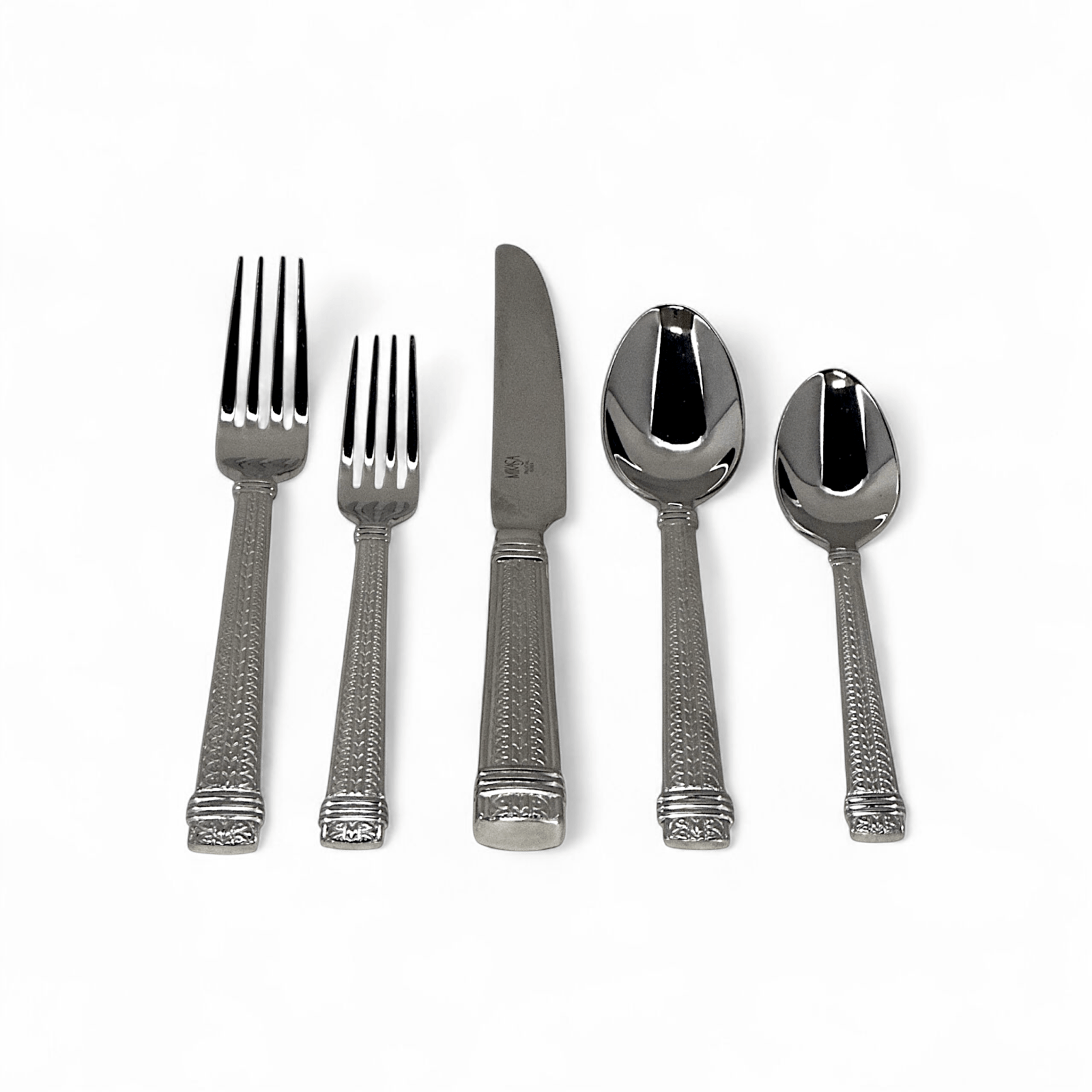 Mikasa Palatial Platinum Flatware - 5 Piece Place Setting