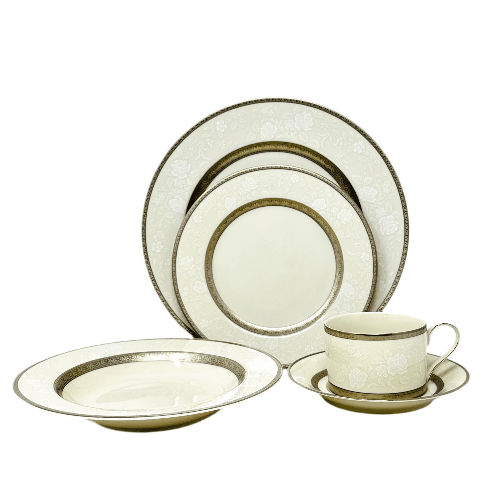 Mikasa Platinum Lace - 5 Piece Place Setting