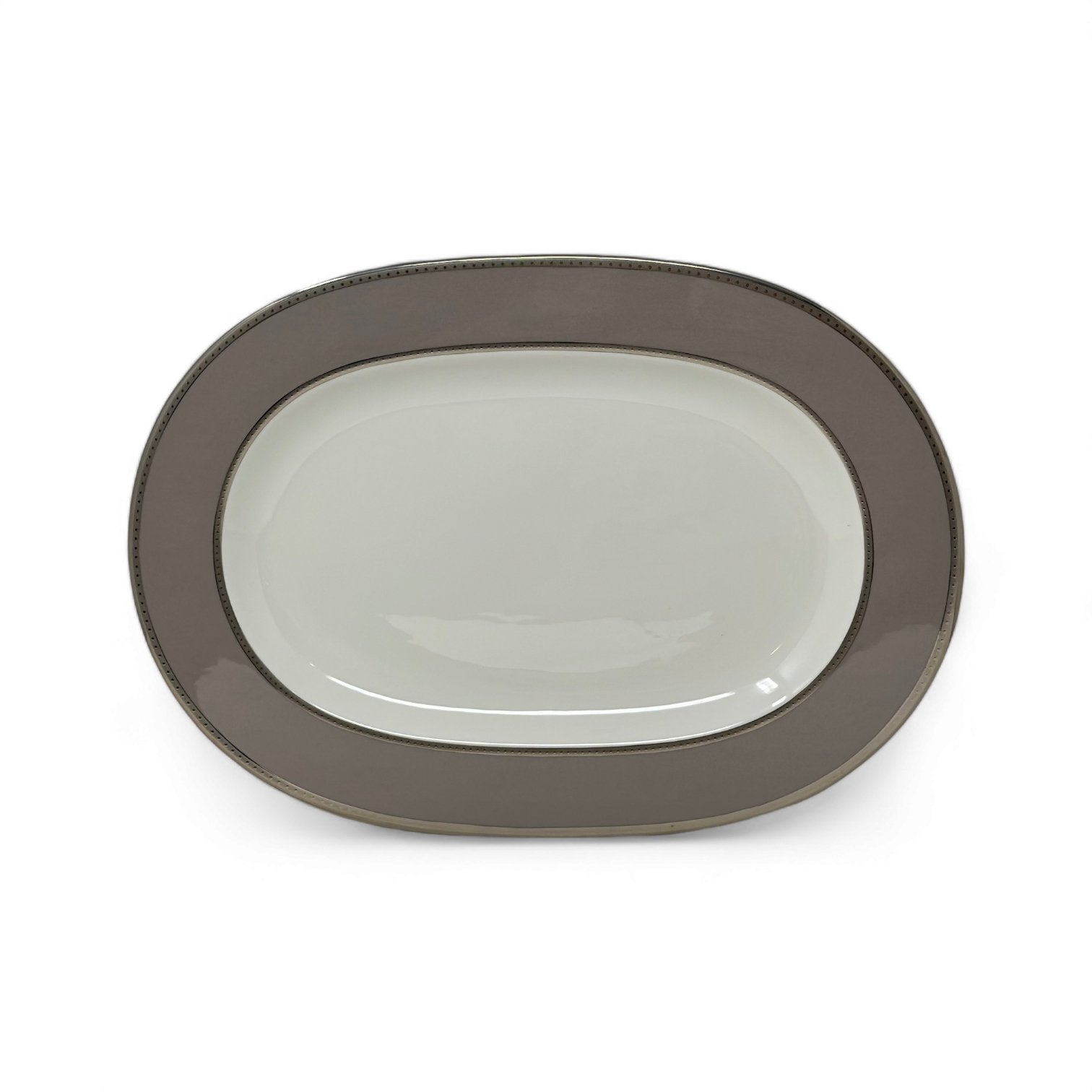 MIkasa Sophia Taupe Oval Platter