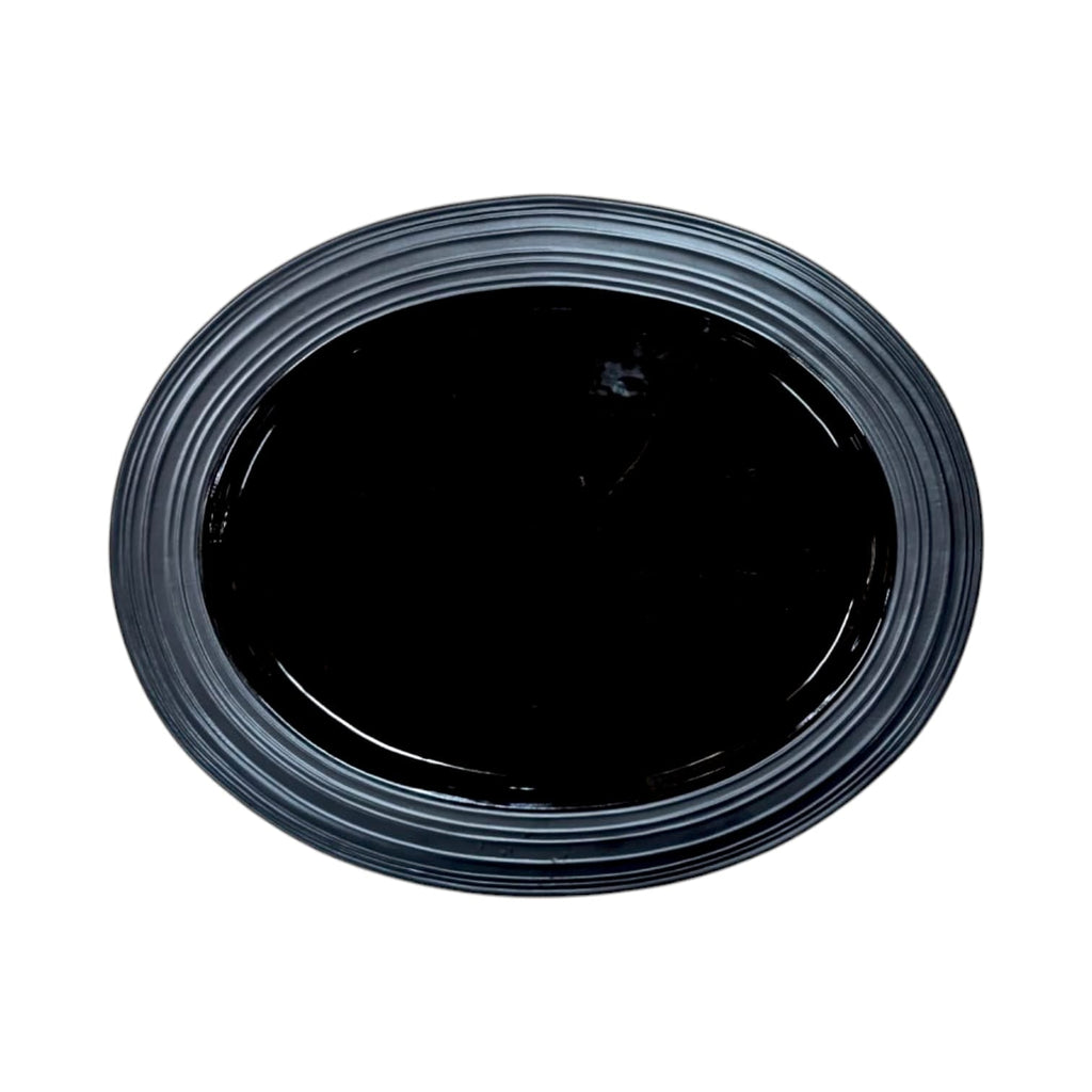 Mikasa Swirl Black Oversize (20") Oval Platter