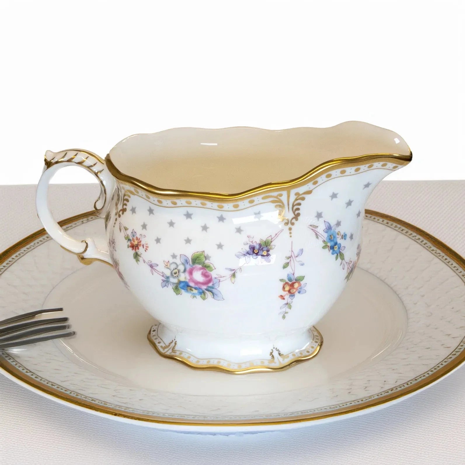 Royal Crown Derby Antoinette Cream Milk Jug