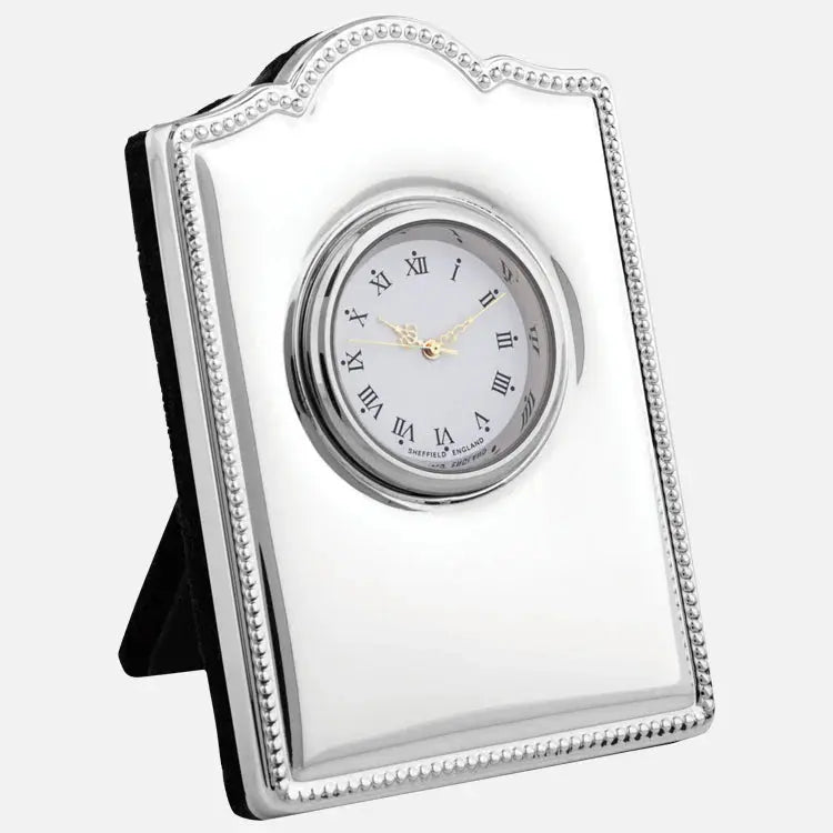 Carrs Sterling Silver Mini Bead Clock