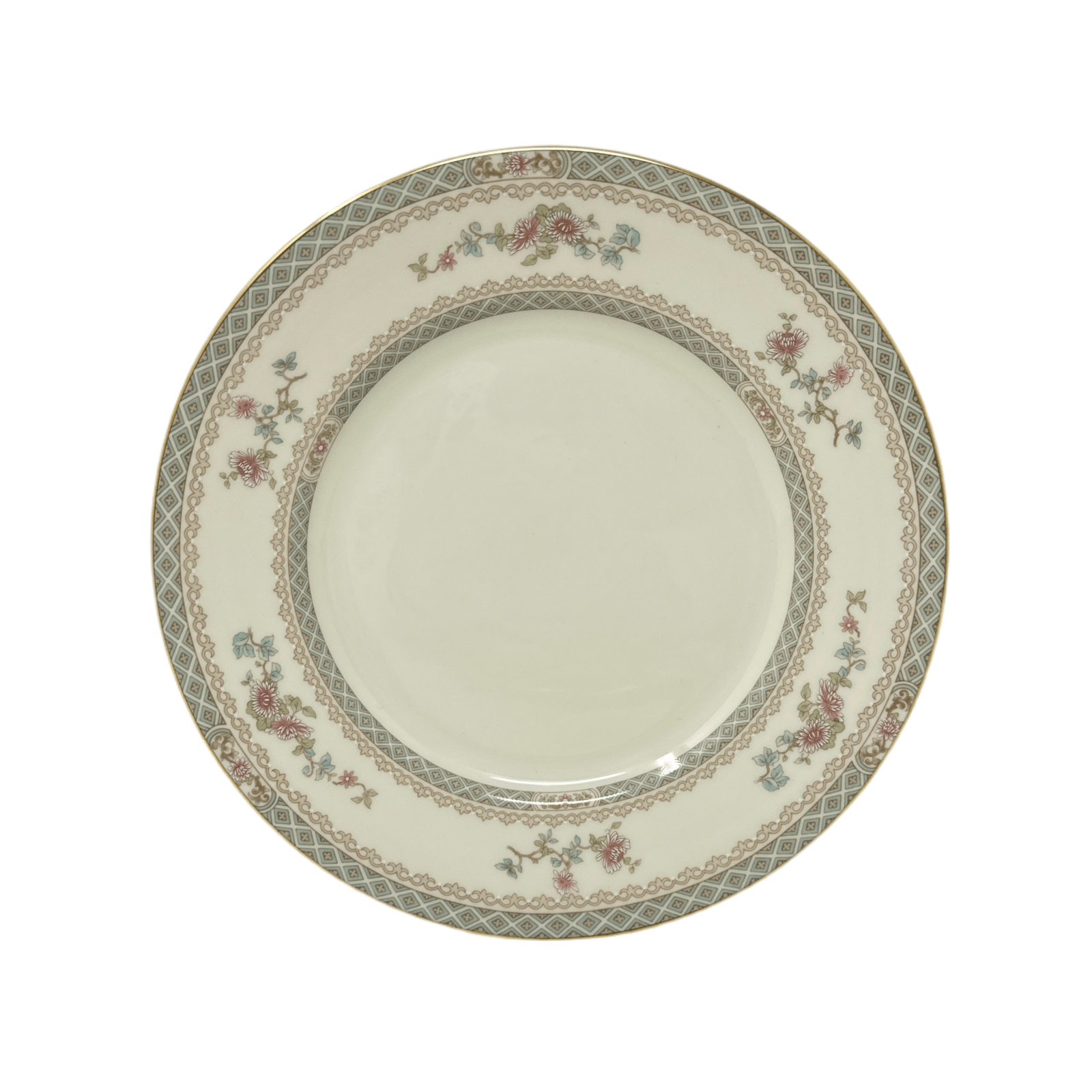 Minton Legacy Pink Flower Luncheon Plate