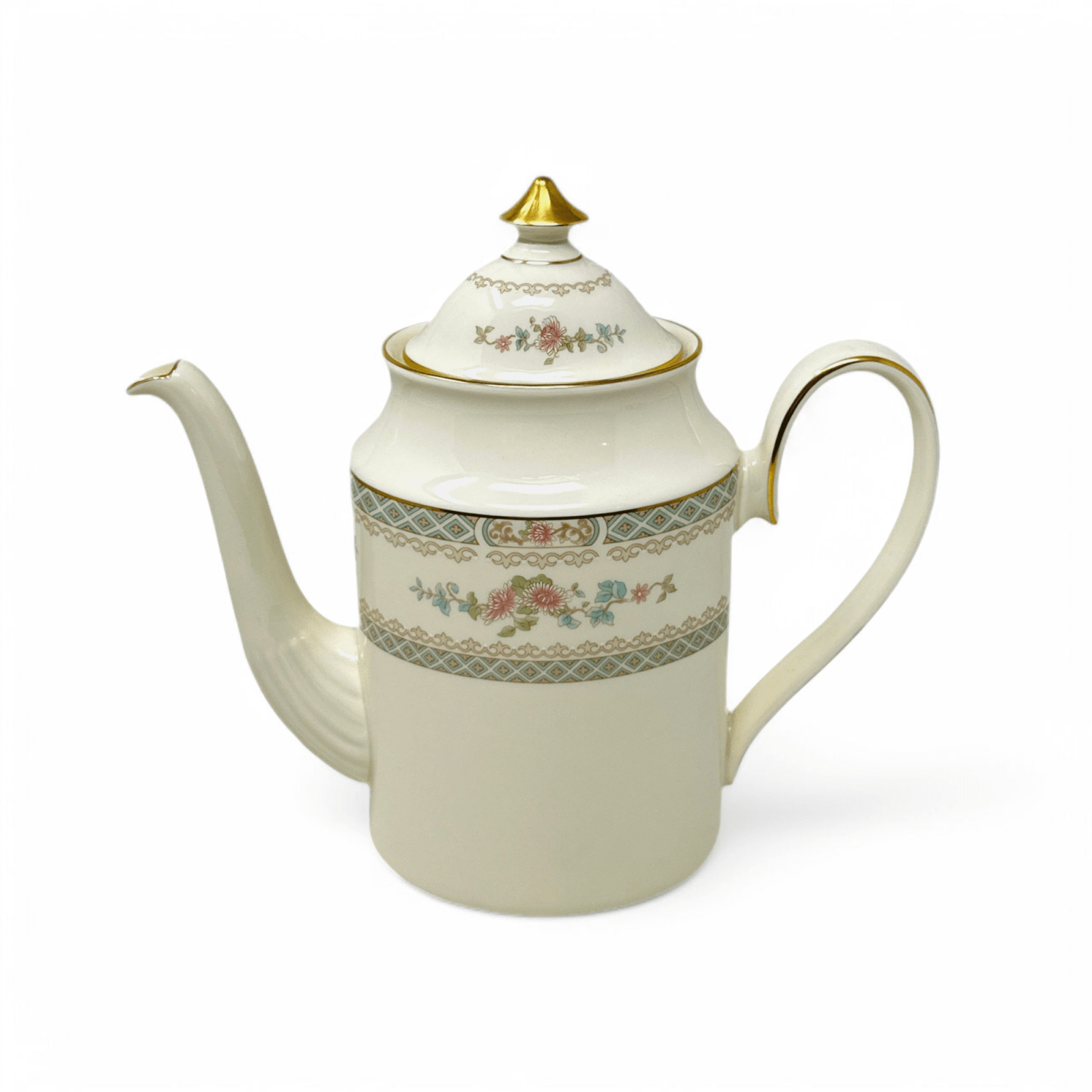 Minton Legacy Pink Flowers Coffee Pot