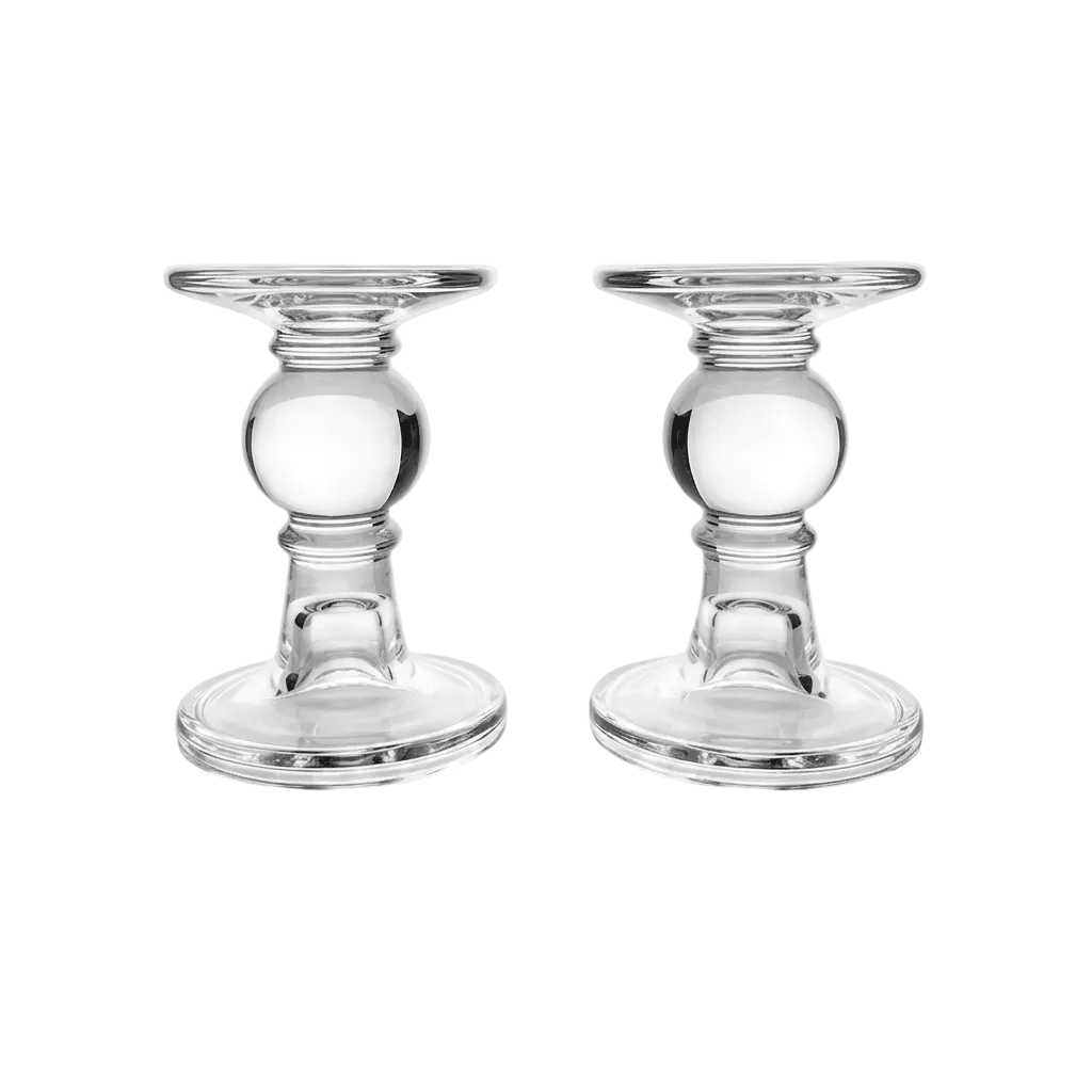 Moda Glass Candle Holders - Set of 2