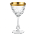 Moser Lady Hamilton Gold Encrusted Band Wine Glass