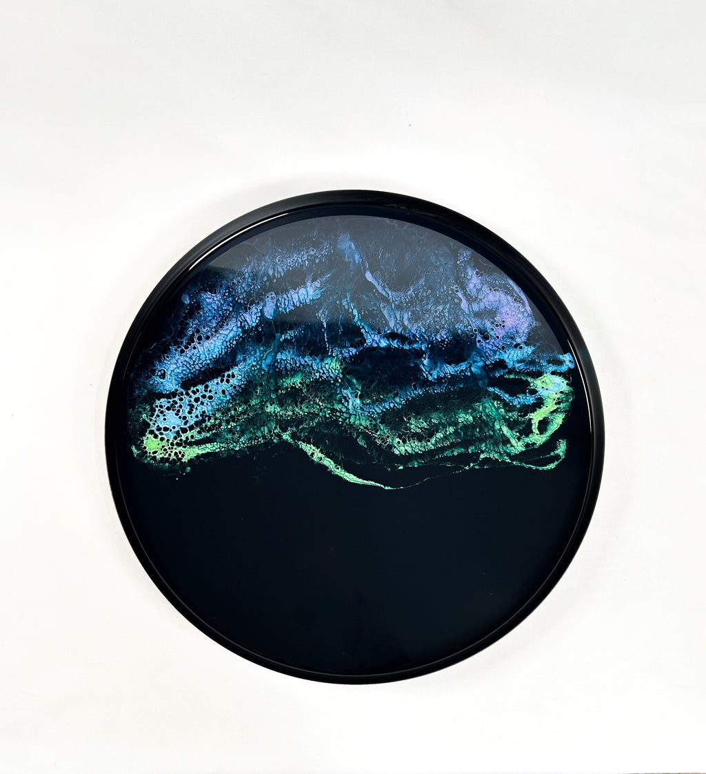 Resin Accented Side Table