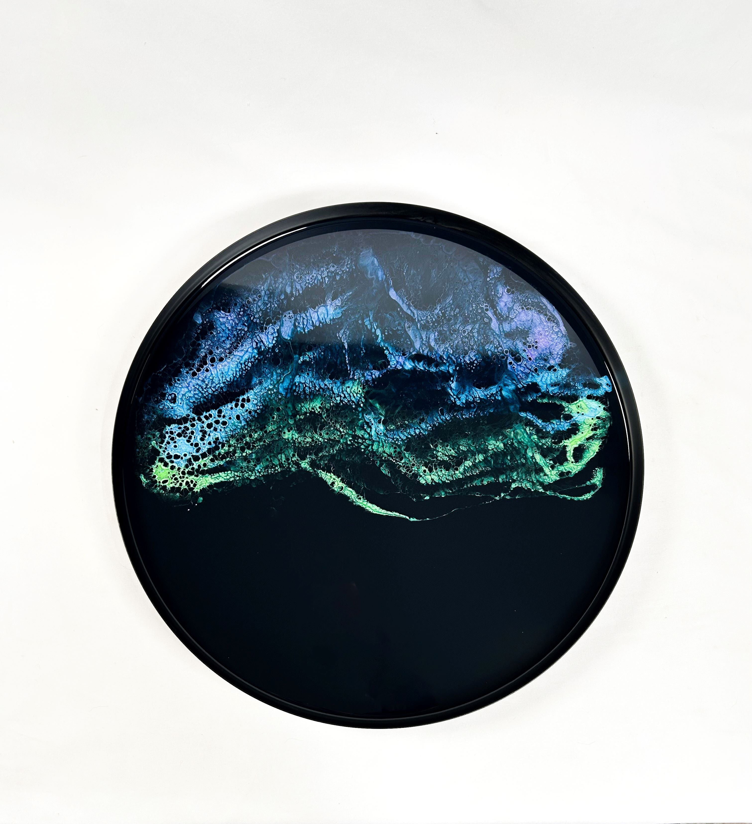 Resin Accented Side Table