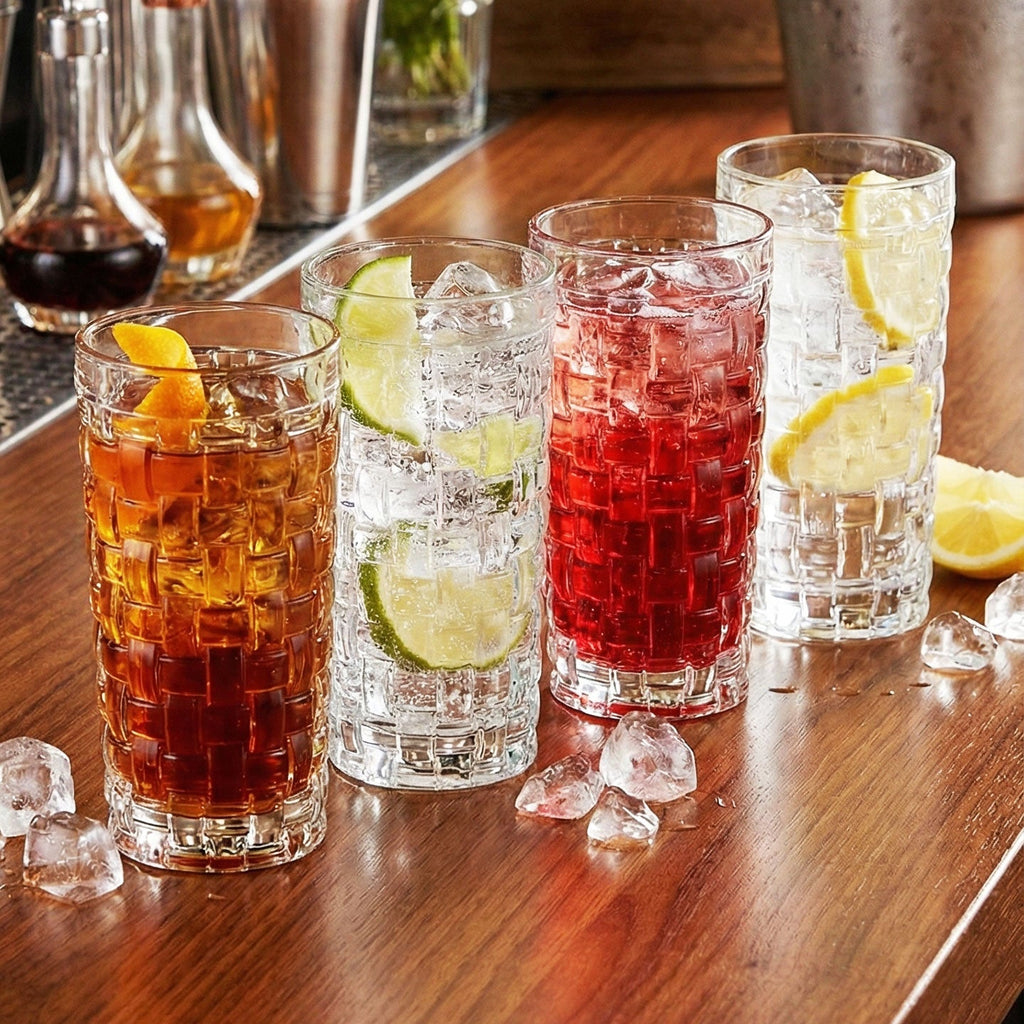 Nachtmann Crystal Bossa Nova Long Drink Glass - Set of 4