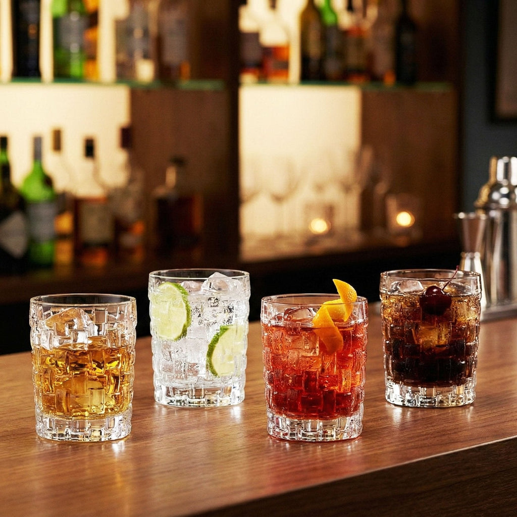 Nachtmann Crystal Bossa Nova Whiksy Tumbler Glass - Set of 4