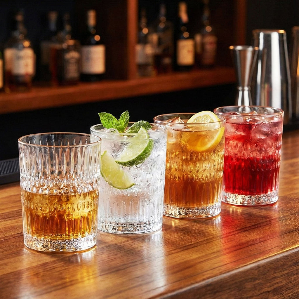 Nachtmann Crystal Ethno Whisky Tumbler - Set of 4