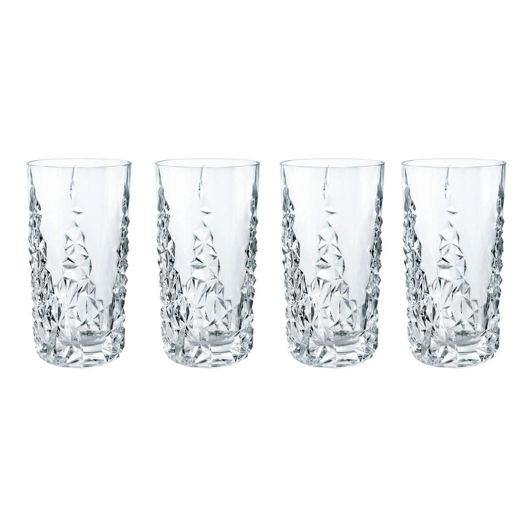 Nachtmann Crystal Sculpture Longdrink Glass - Set of 4