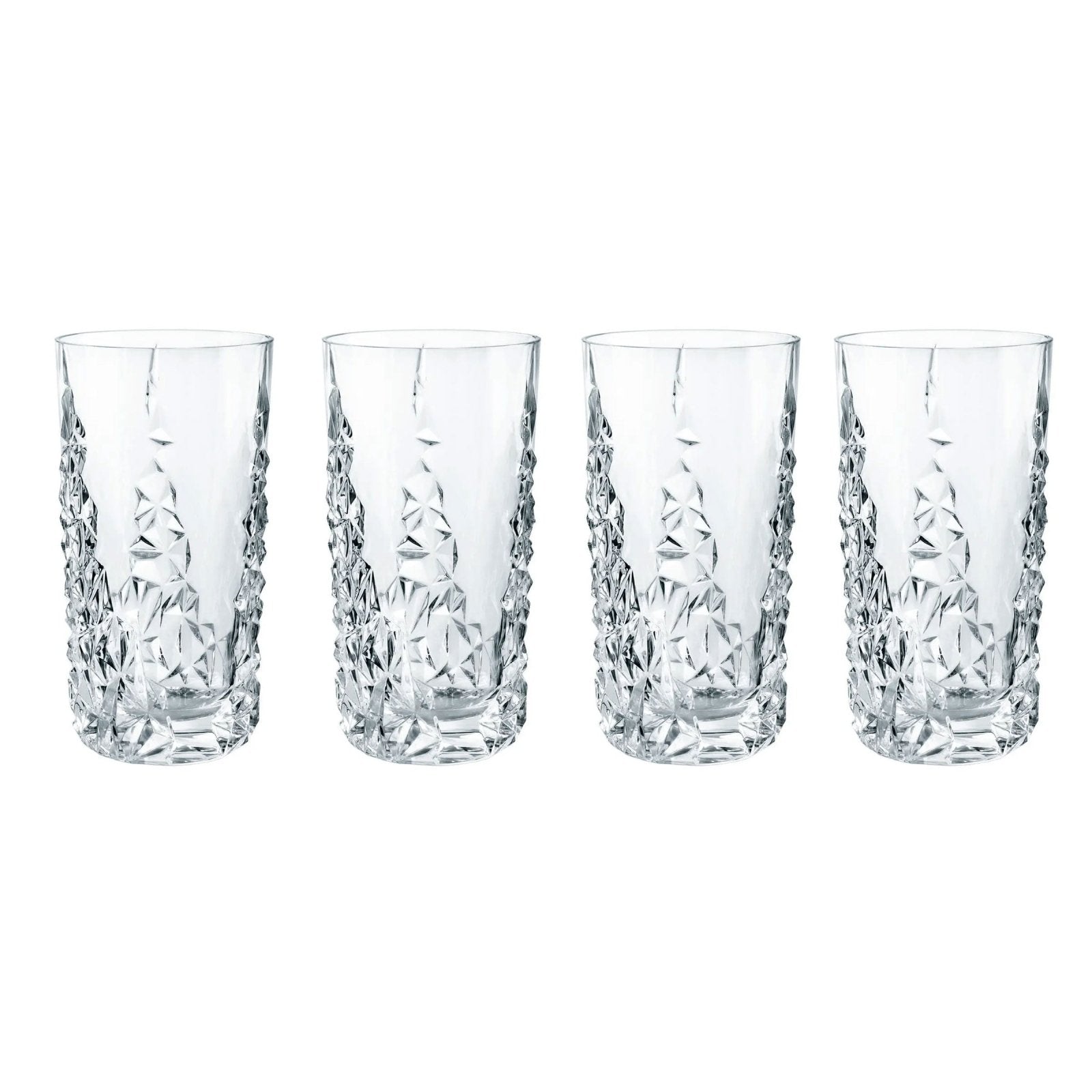 Nachtmann Crystal Sculpture Longdrink Glass - Set of 4