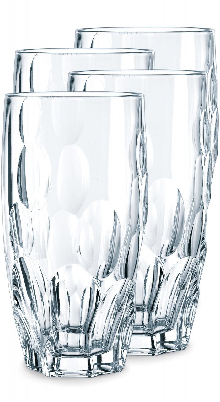 Nachtmann Crystal Sphere Long Drink Glasses - Set of 4