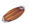 Nambe Luna Appetizer Board with Dip Dish – 2 Piece Set