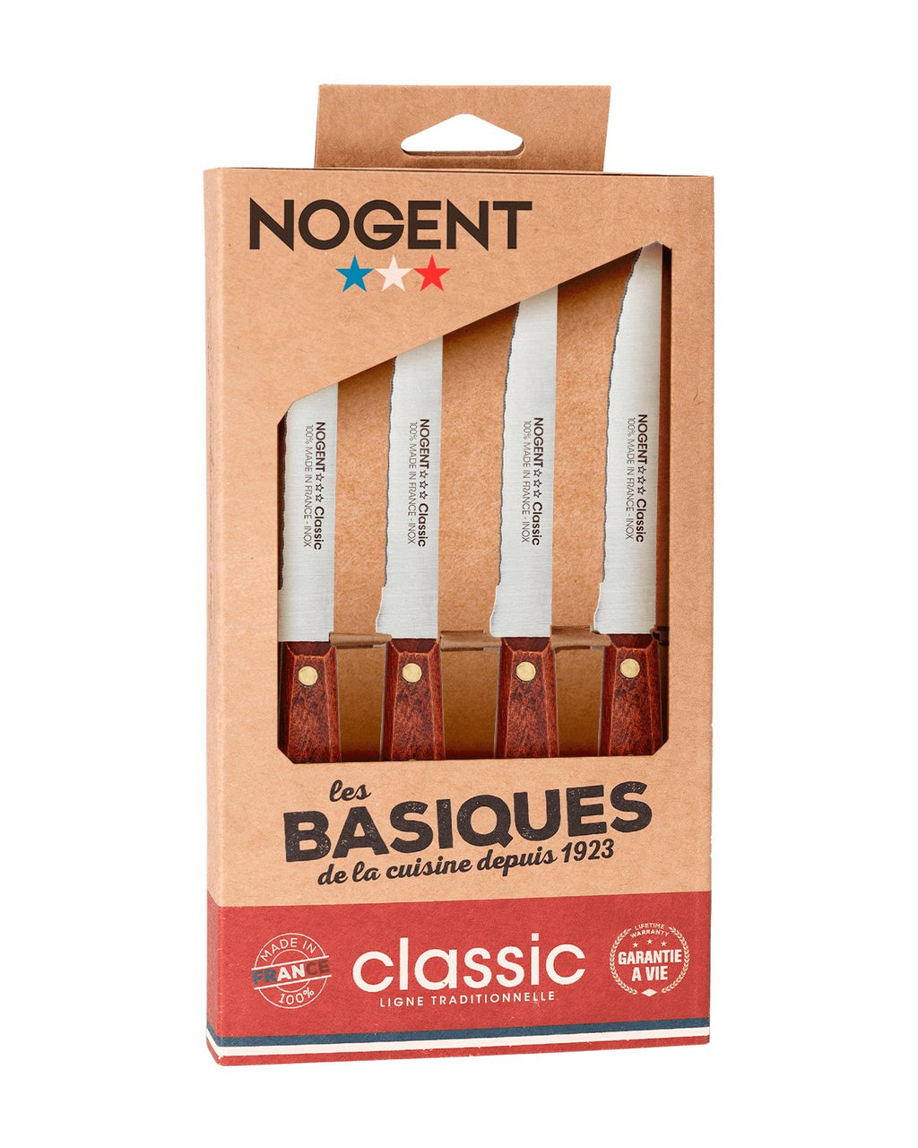 Nogent Hornbeam Classic Steak Knives - Set of 4