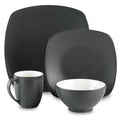 Noritake Colorwave Quad Graphite- 16 Piece Set