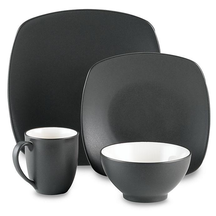 Noritake Colorwave Quad Graphite- 16 Piece Set