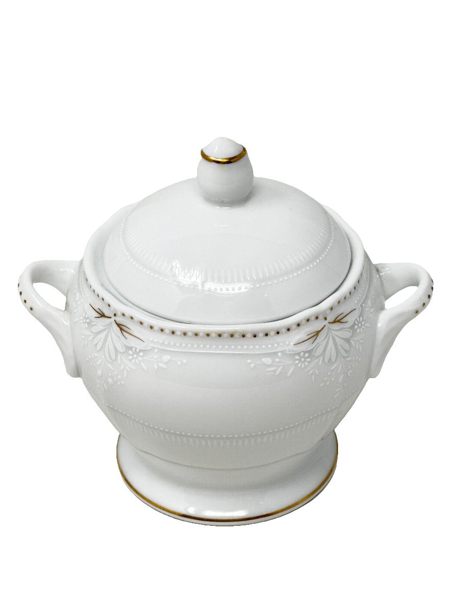 NORITAKE ALCOTT COVERED SUGAR BOWL