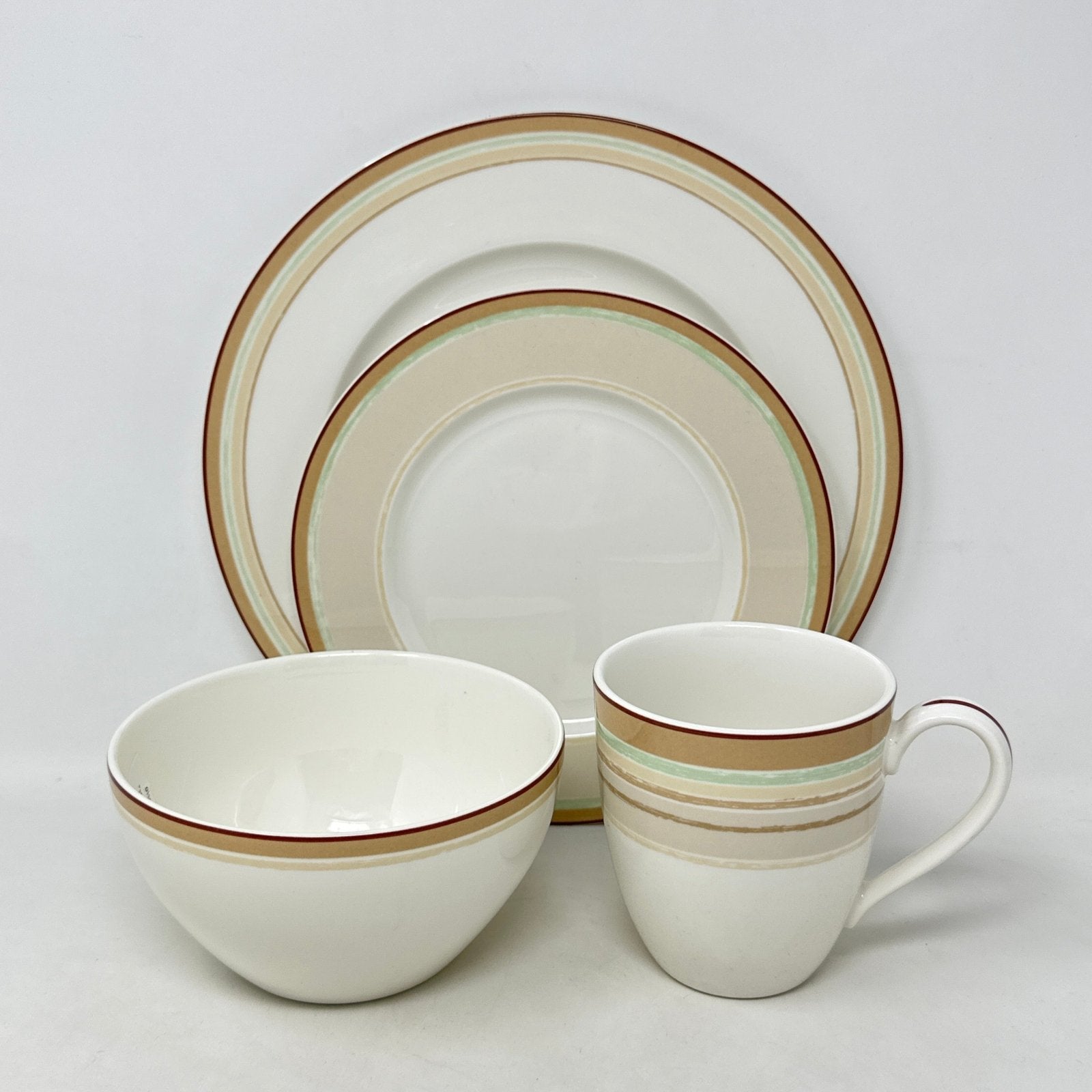 Noritake Ambience Mocha Java Swirl - 4 Piece Place Setting