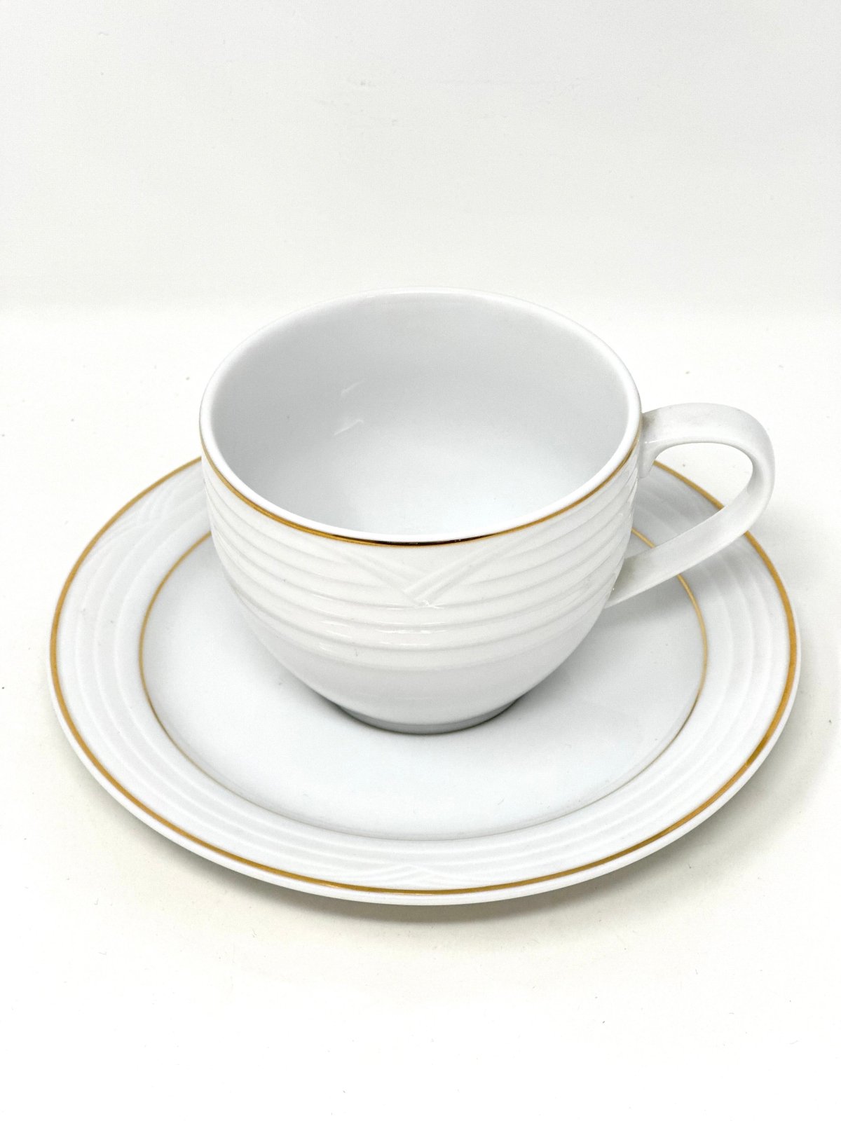 NORITAKE ARCTIC GOLD CUP & SAUCER SET