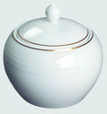 NORITAKE ARCTIC GOLD SUGAR BOWL