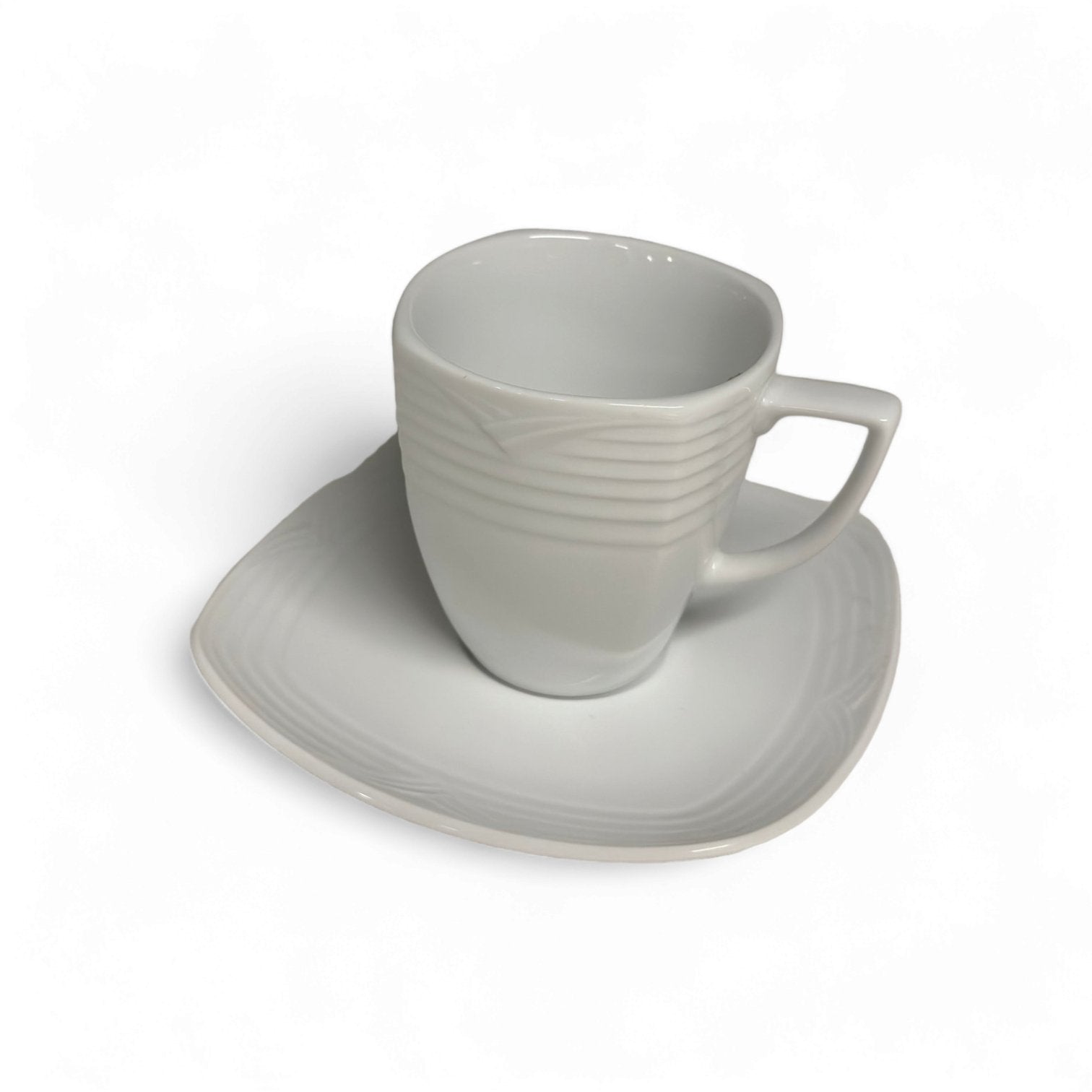 Noritake Arctic White Square After Dinner Cup & Saucer