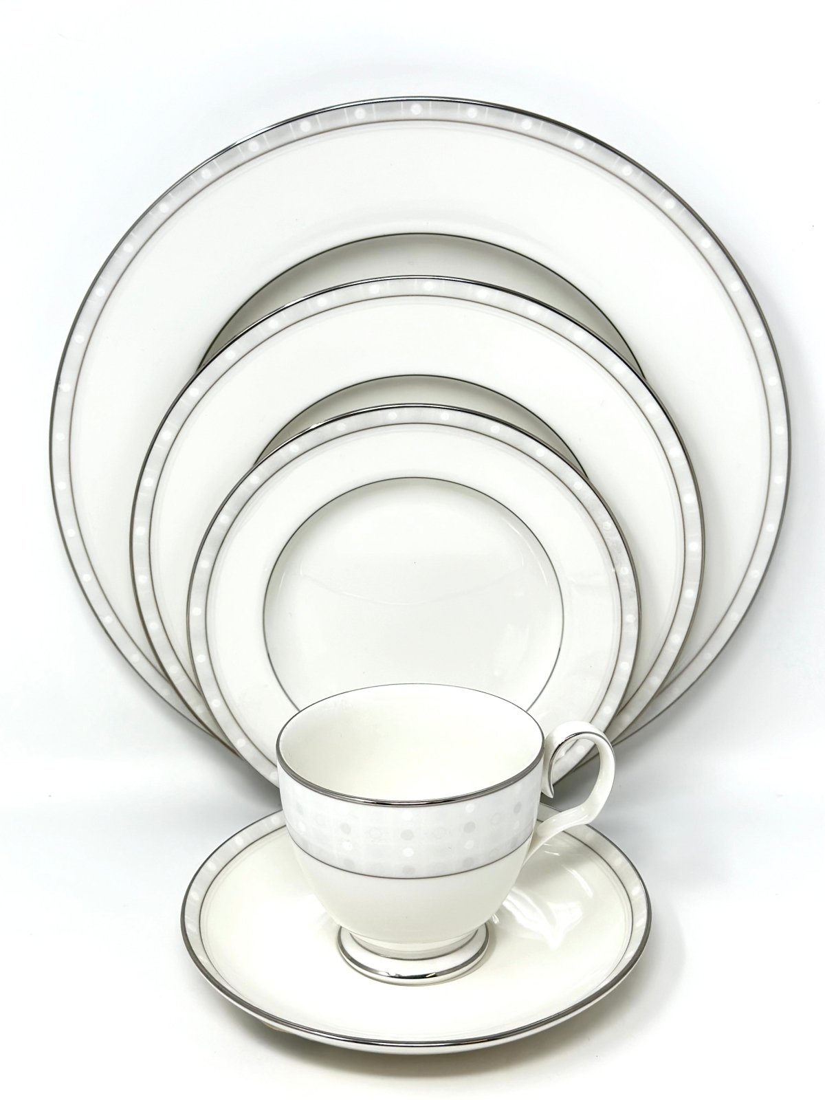 NORITAKE ARIA PLATINUM - 5 PIECE PLACE SETTING
