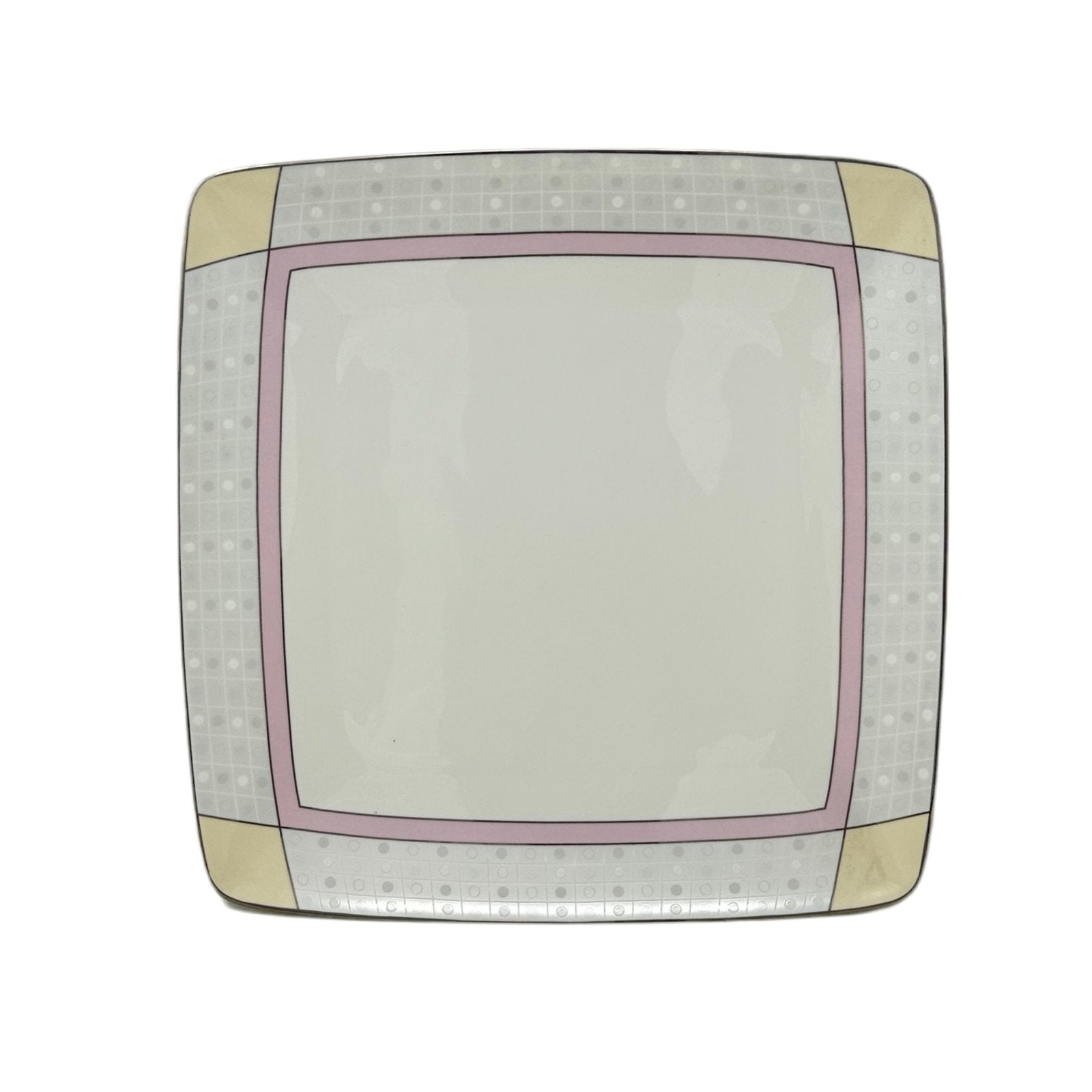 Noritake Aria Platinum Square Accent Dinner Plate