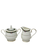 Noritake Ashbury Creamer and Sugar w/ Cover