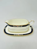 Noritake Azure Garden Gravy Boat w/ Stand